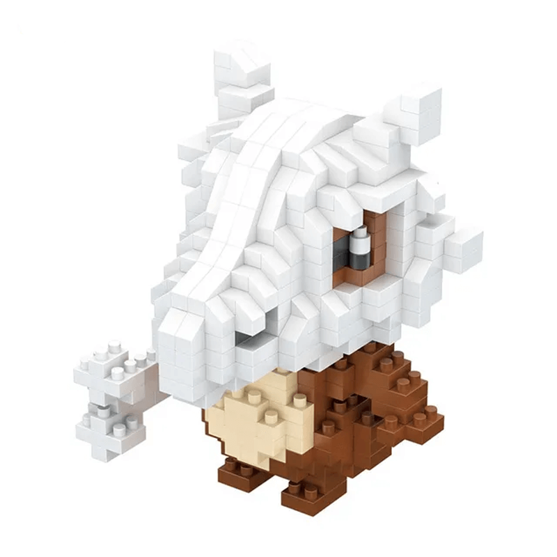 Poke Karaktärs Nanoblocks Anime Byggklossar-Byggsats-BB-Cubone-Hemnix