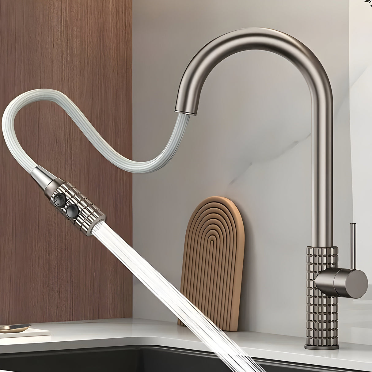 QuintaFlow - Hög båge metall kökskran Carvallo