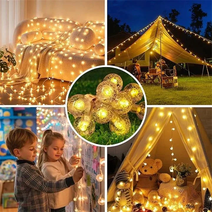 Solenergi LED Fe Fairy Lights | Vattentåliga Utomhus Ljus Slingor Carvallo