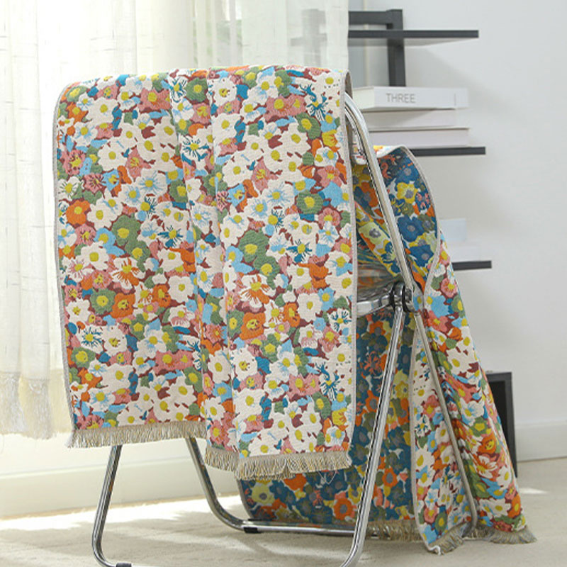 Målning Stil Blomma Vändbar Bomull Handduk 80cm x 160cm Carvallo