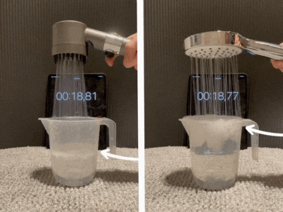 Duschhuvud med filter för mjukt vattentryck Carvallo