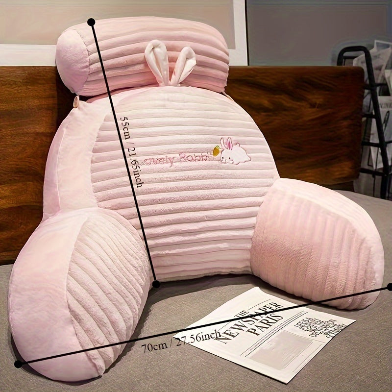 Plush Sängkudde med Ryggstöd - Mjuk Ländryggsstöd för Säng och Soffa, Fyra Säsonger Carvallo