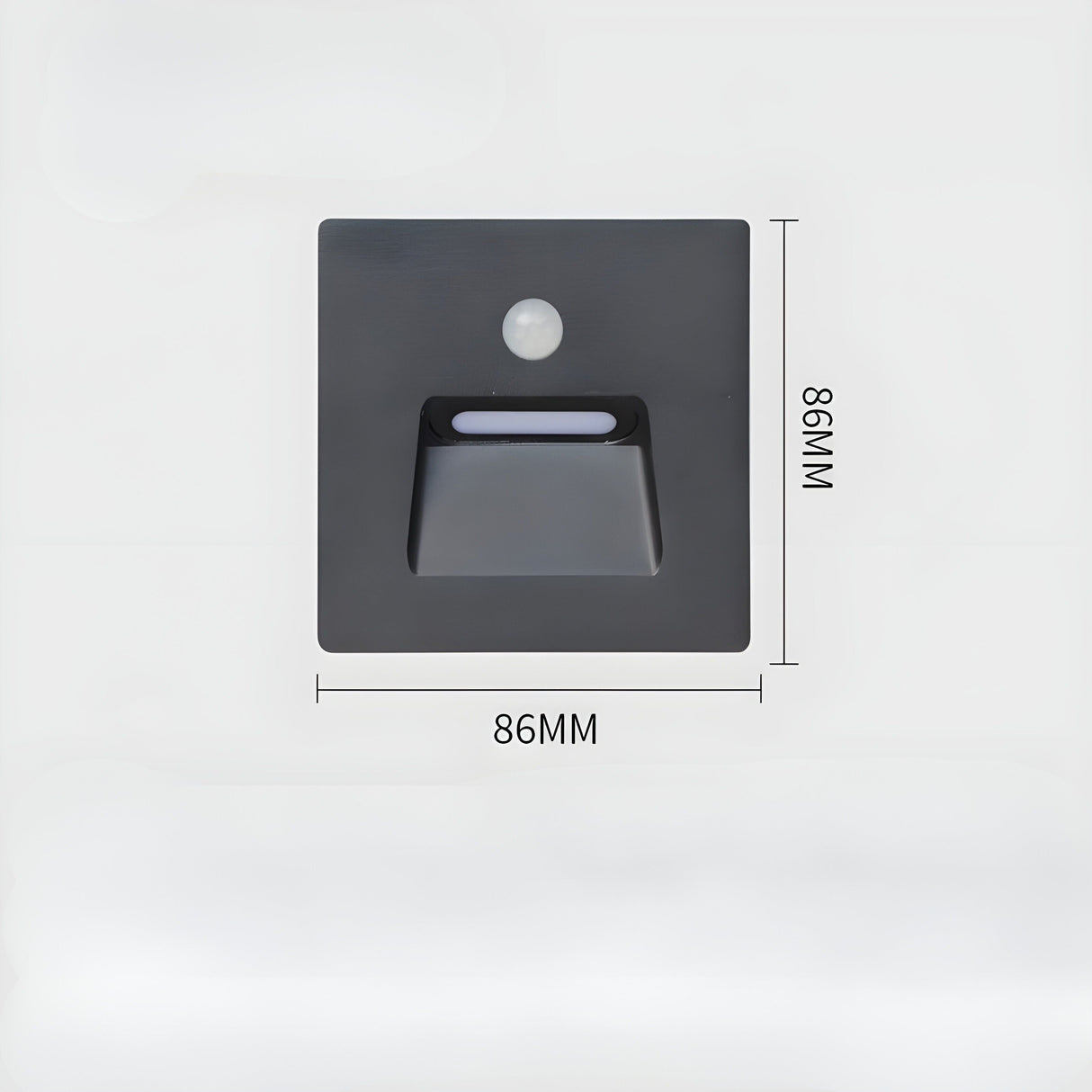 LED-utomhusvägglampa med rörelsesensor – Vattentät nattlampa för trädgård och terrass Carvallo