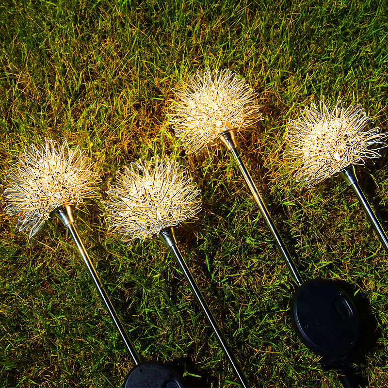 Carvallo - Vattentät solcellsträdgårdslampa i maskrosdesign Carvallo