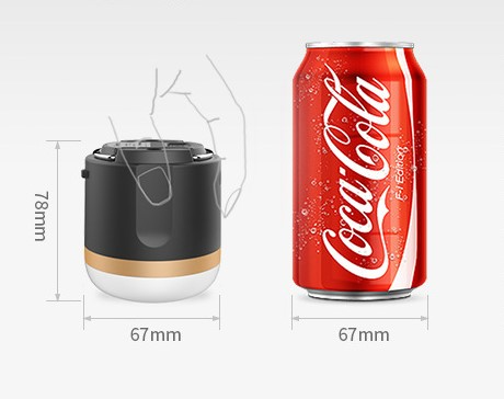 Bärbar LED Campinglampa med Powerbank – Uppladdningsbar, USB-port, för utomhus och nödsituationer Carvallo