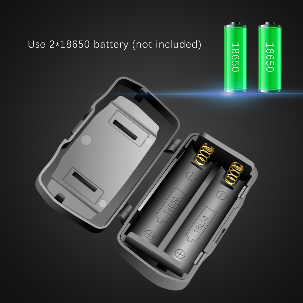 Återuppladdningsbar LED-huvudlampa med vitt, rött och grönt ljus – Kraftfull pannlampa med USB och batteri Carvallo