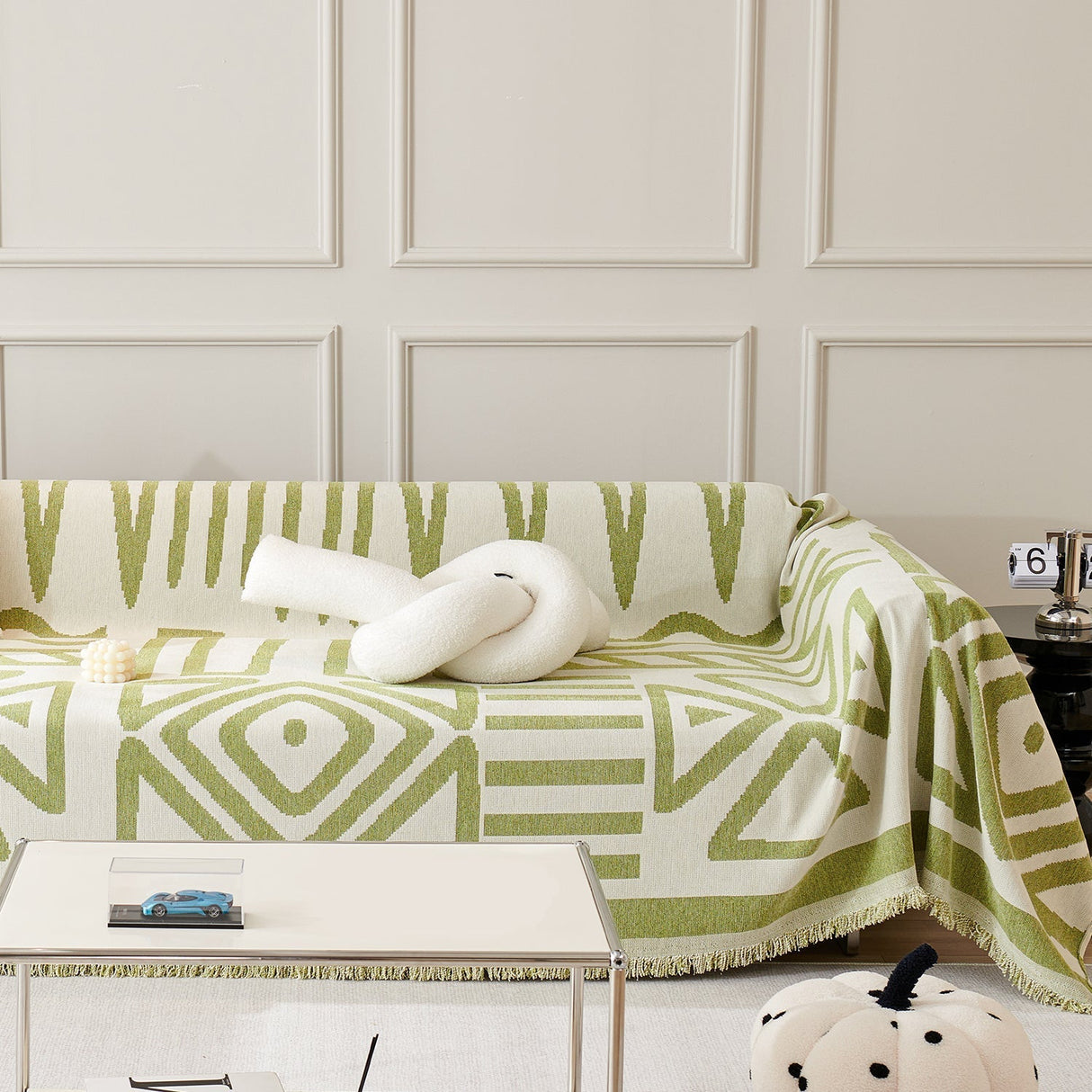 Geometrisk Boho Stil Soffa/Söngtäckning Carvallo