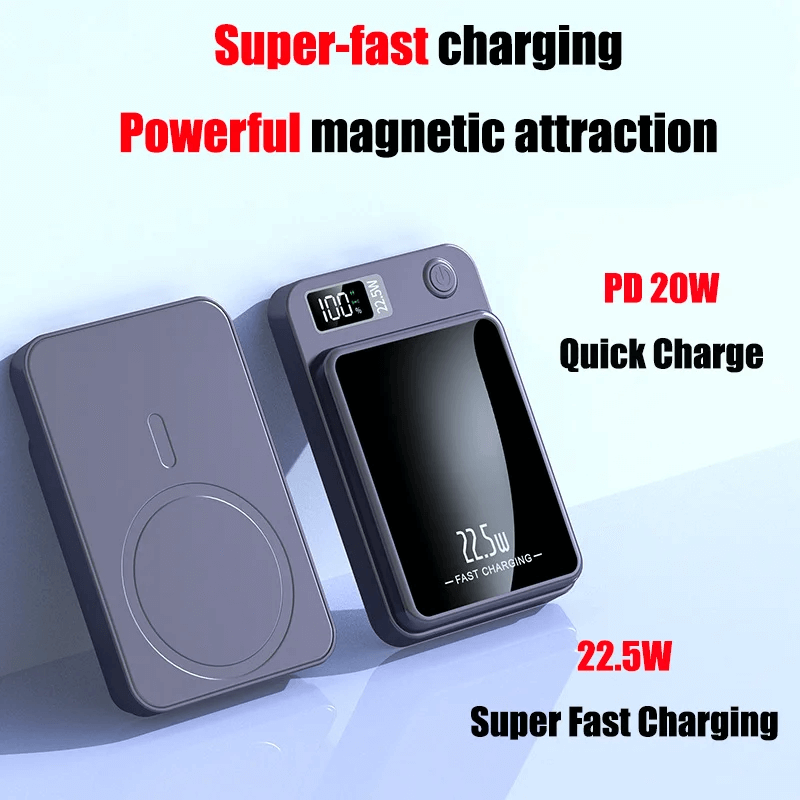 10000mAh Trådlös Magnetisk Powerbank-Powerbank-BB-Hemnix