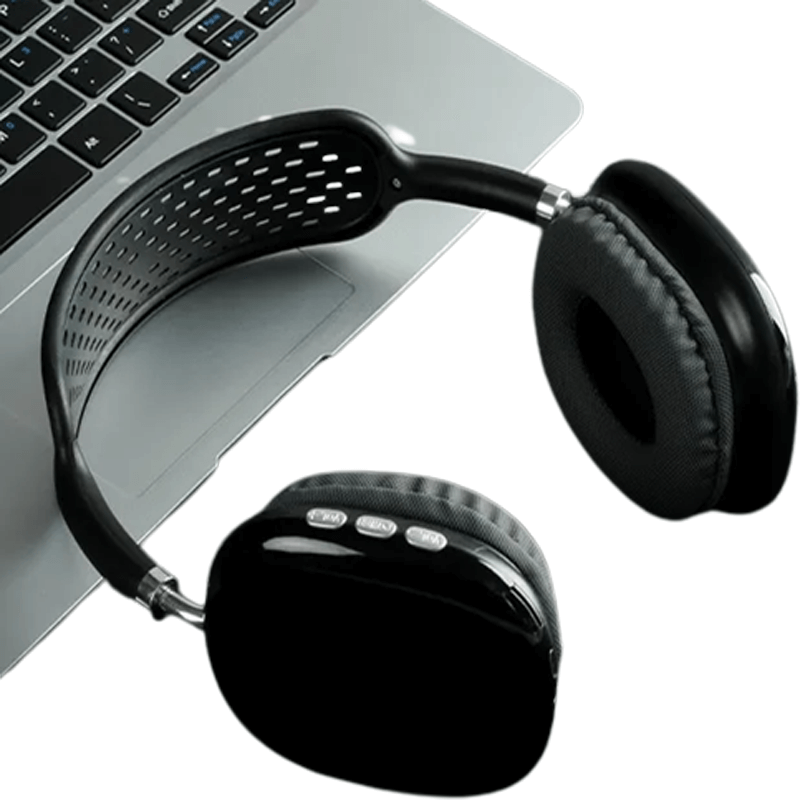 P9 Trådlösa Bluetooth-Hörlurar Bullerisolering HiFi Ljud med Extrem Bas-headphone-BB-Stil 1-Svart-Hemnix