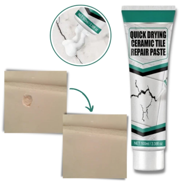 Carvallo – Reparationssats för keramiska sprickor med vattentät pasta och hållbar ytfinish Carvallo