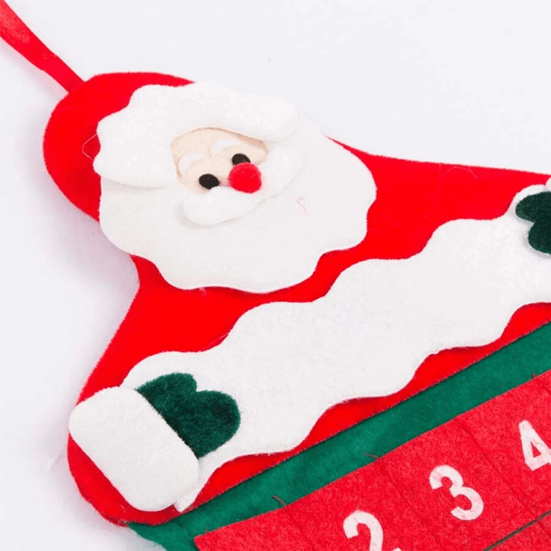Nedräkning Jul Adventskalender i Tyg - Jultomte 24 Dagar-Jul-BB-Hemnix