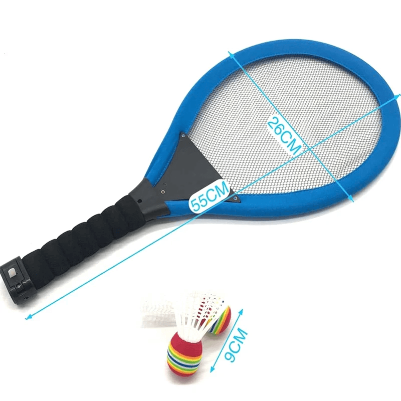 ShuttleGlow - Upplyst Badmintonset med LED-racketar för Utomhusspel-Sällskapsspel-BB-Hemnix