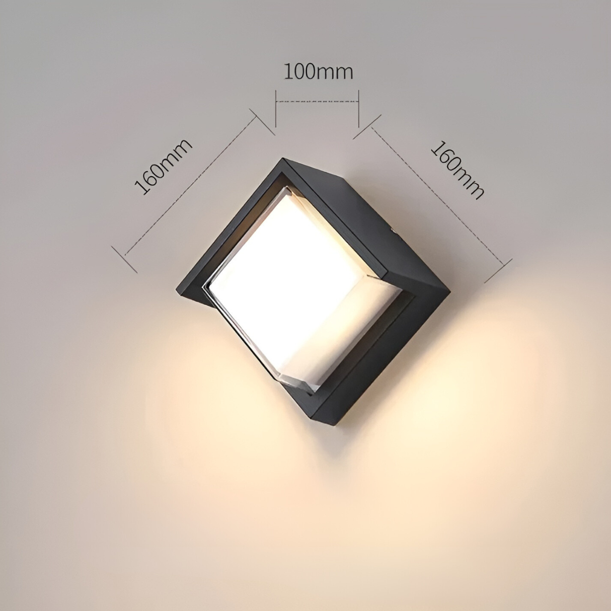 AquaSense Light - Vattentät LED-rörelsesensor-utomhusvägglampa Carvallo