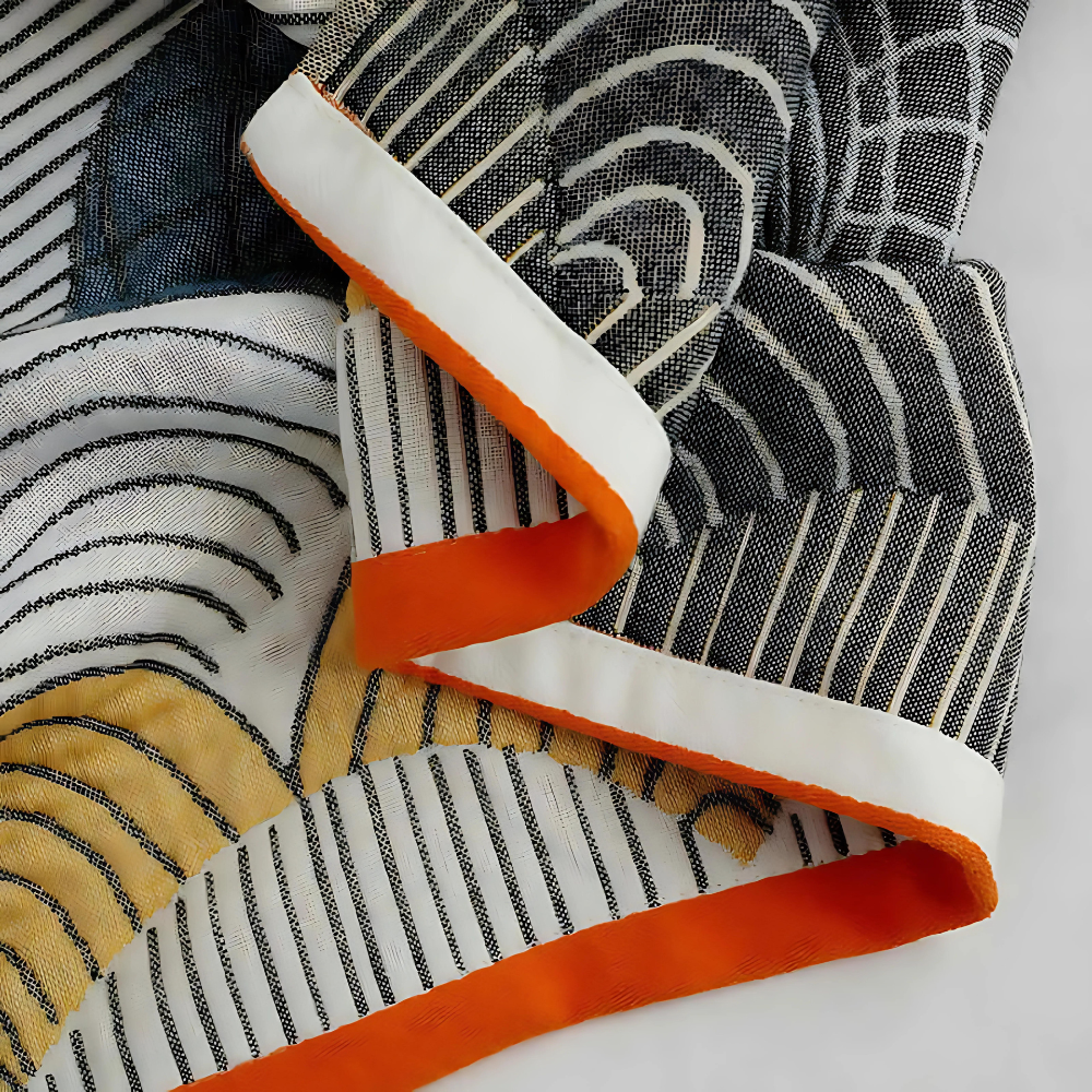 Shell Print Jacquard Bomull Handduk Carvallo