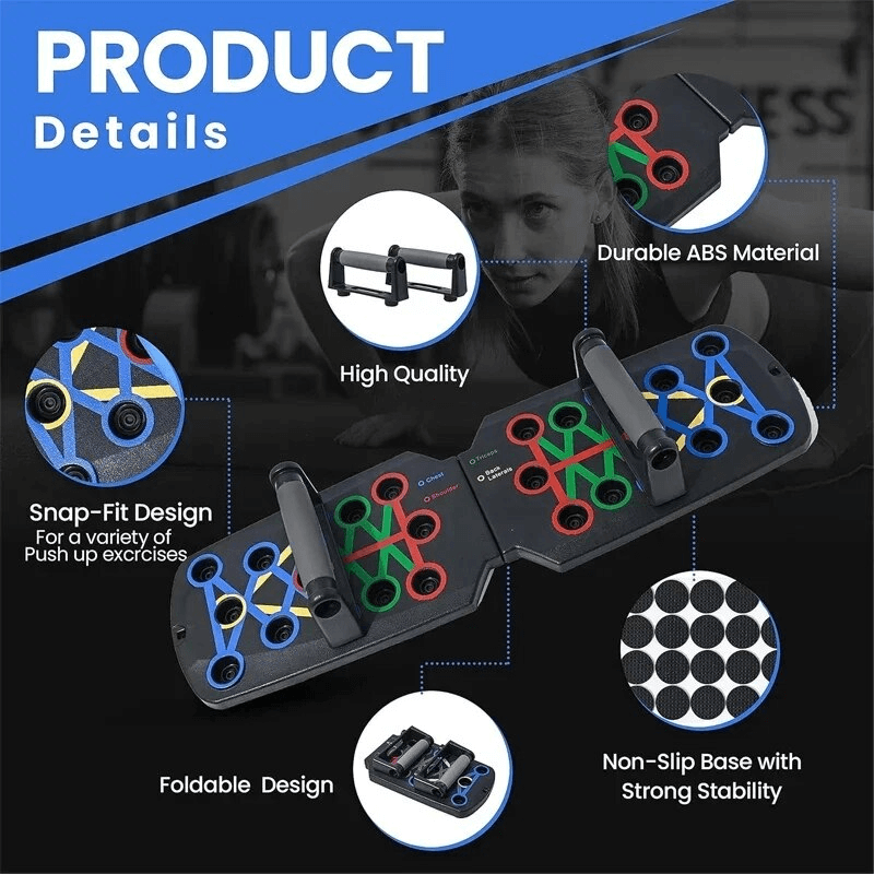 Push-up Board Hemmagymutrustning Armhävningar-Sällskapsspel-BB-Hemnix