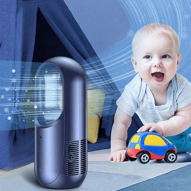 Portabel fläkt med LED-display 2000mAh-Kök-BB-Hemnix