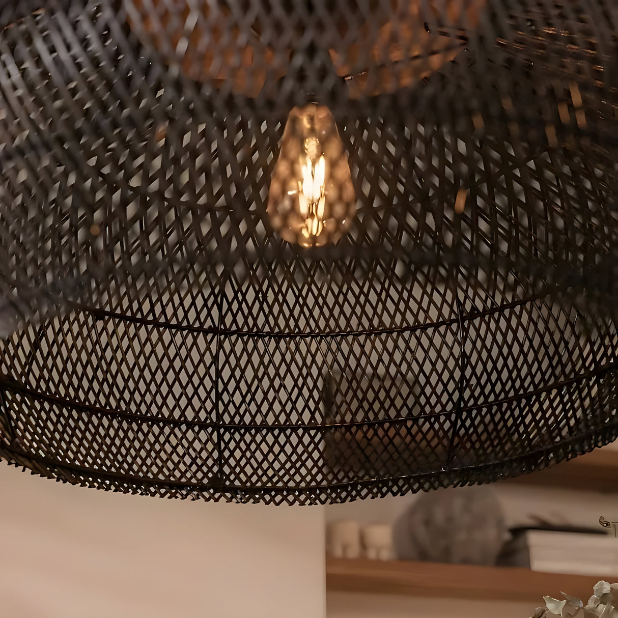 BistroBeam Light - Modern Rattan- taklampa Carvallo