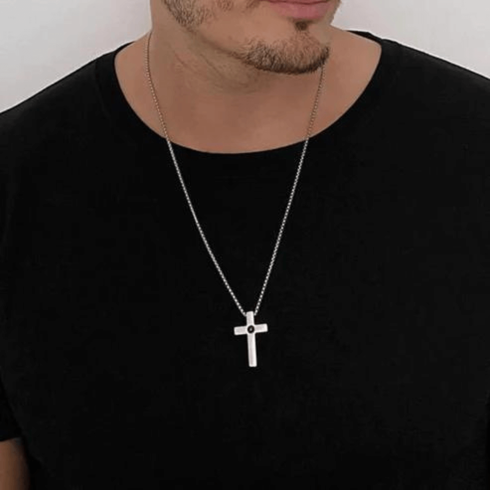 Fotoprojektion Kors Halsband-Jewelry for men-bellasverige-Hemnix