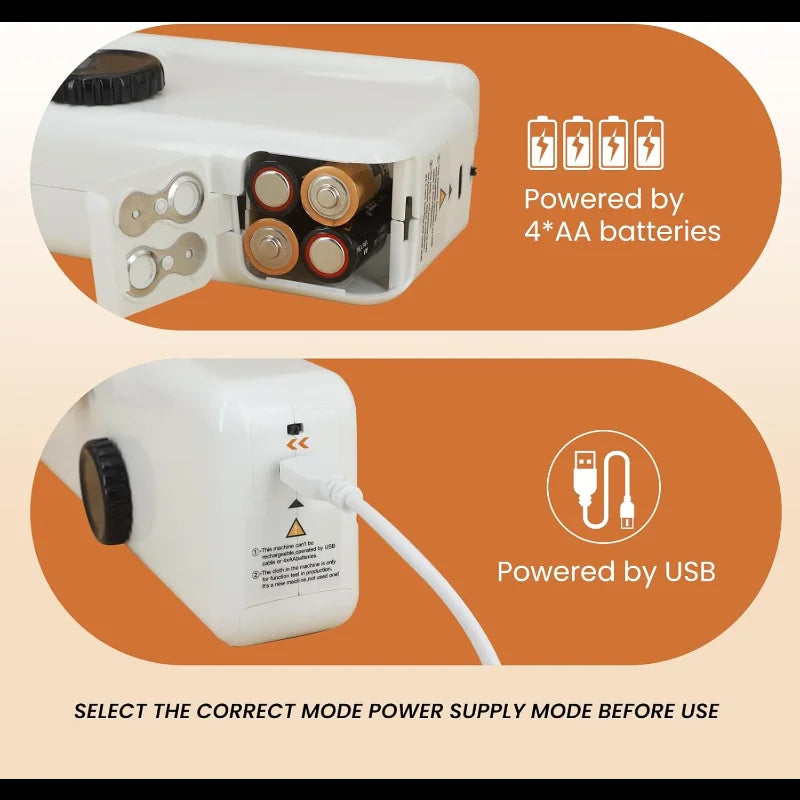 Mini bärbar symaskin – Elektrisk och lätt att använda Carvallo