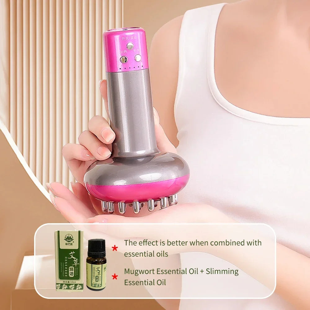 Mikroströmsterapi Massager: EMS, Värme, Guasha, Detox & Slimning Carvallo