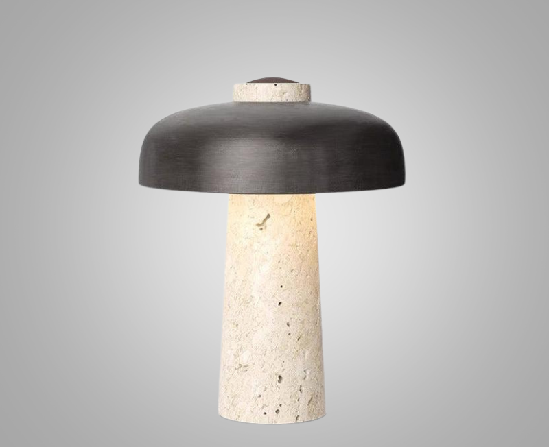 LuxeGlow - Marmorerad Skrivbordslampa med Tidlöst Design Carvallo