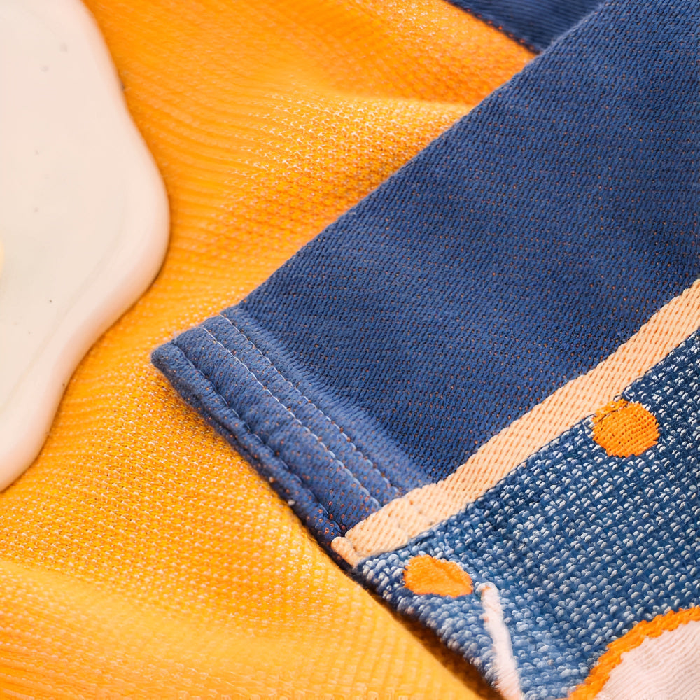 Serene Lily Blommig Bomulls Filt Carvallo