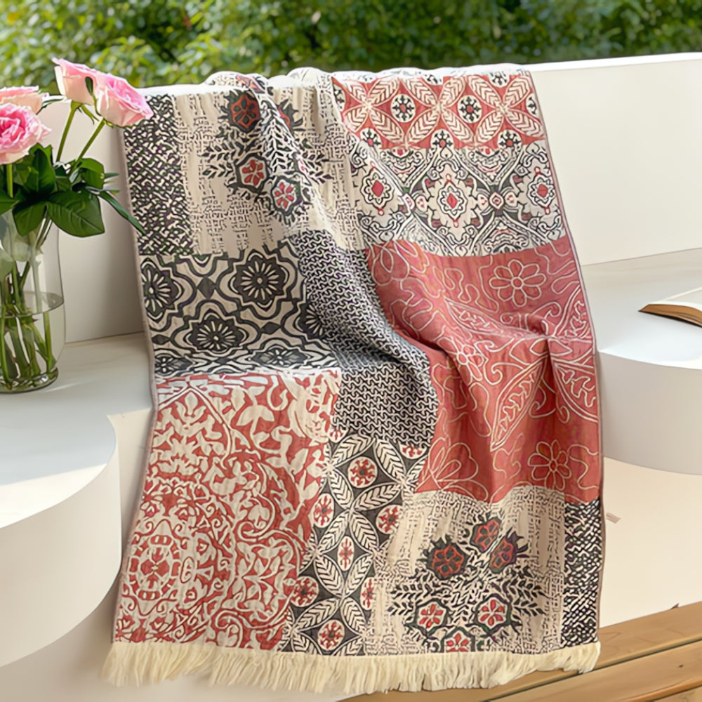 Midnight Swirls Bomullshandduk Carvallo