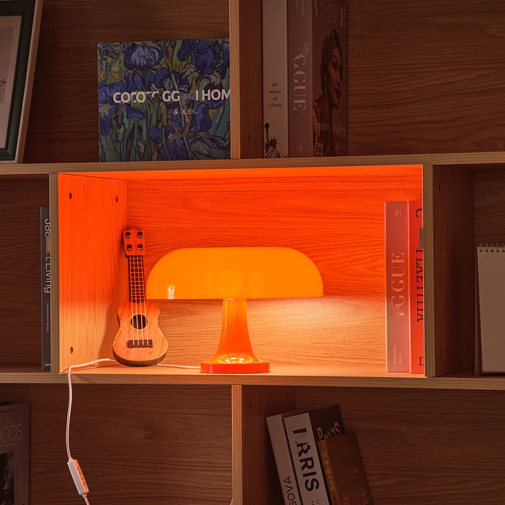 Orange Mushroom Lamp | Tidlös Dekor Carvallo