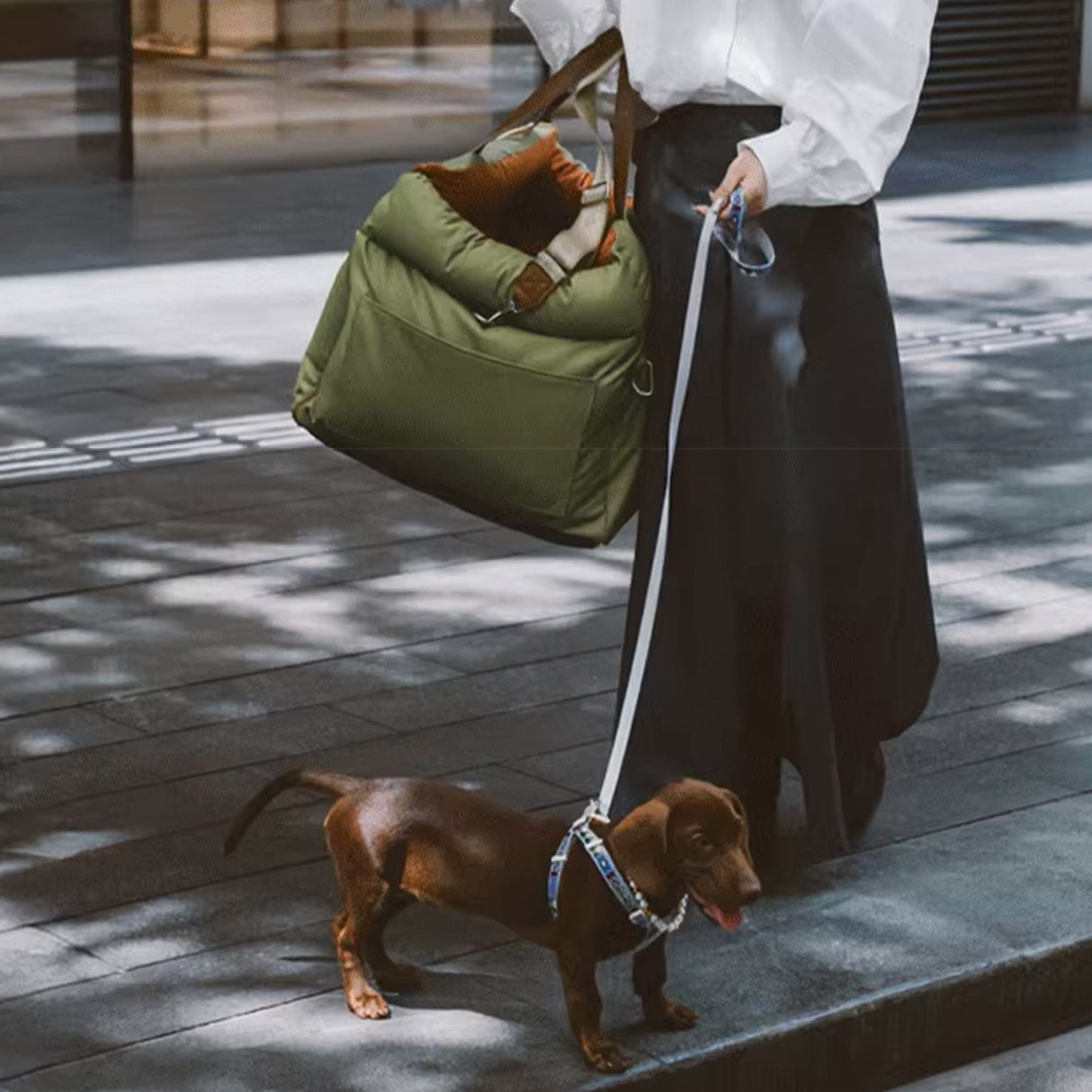 Faux läder hundbooster säng – Stilig, säker och bekväm Carvallo