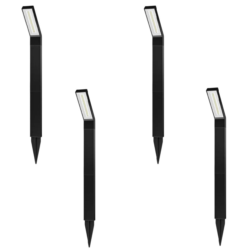 1/4 Pack Solcellsbelysning För Väg Utomhus Vattentåliga LED Trädgårdslampor För Gräsmatta Och Landskap Carvallo