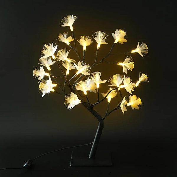 Carvallo BloomTree | Fiber optic LED tree lamp | Warm white | Birch look with flowers | For magical light moments Carvallo