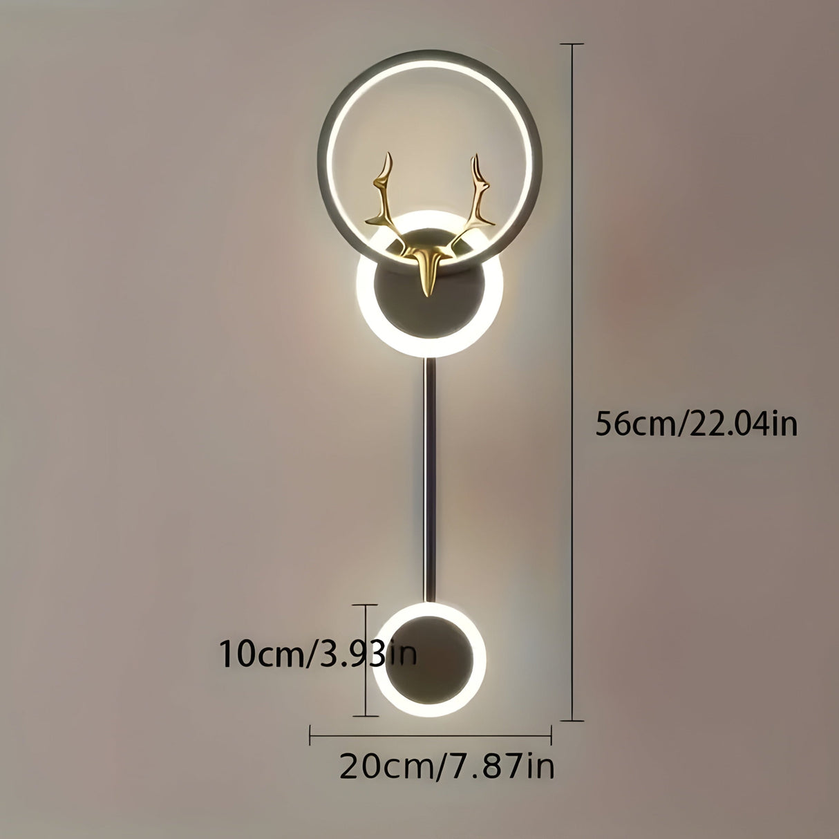 ModiGlow Light - Modern LED vägglampa med dubbel huvdesign Carvallo