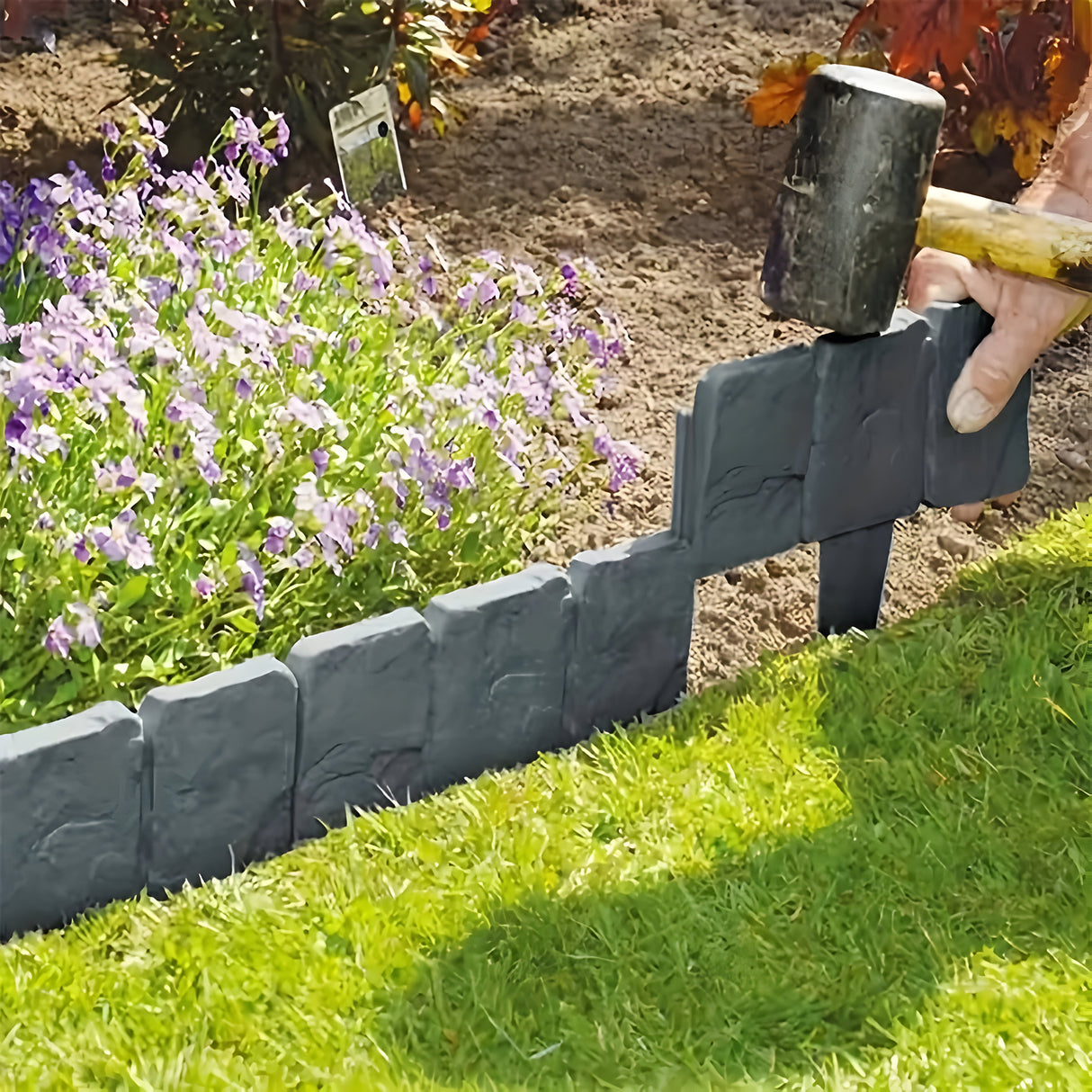 EcoEdge Zaun – Fällbar Trädgårdsstaket i Patchwork-stil Carvallo