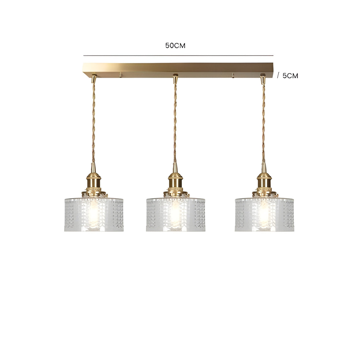 CrystalWave Light – Retro Kort Cylinder LED Hänglampa Carvallo