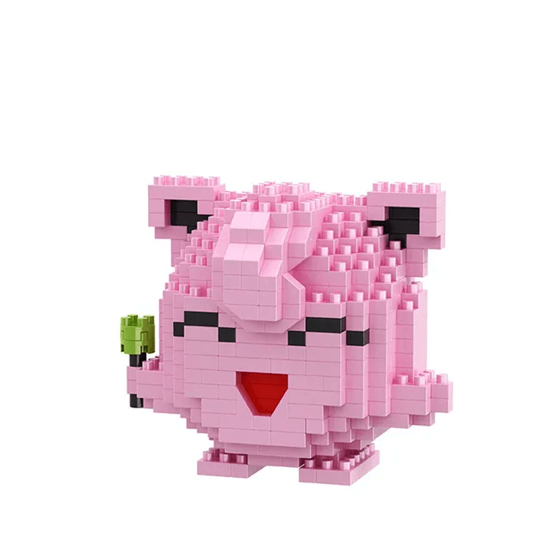 Poke Karaktärs Nanoblocks Anime Byggklossar-Byggsats-BB-Jigglypuff-Hemnix