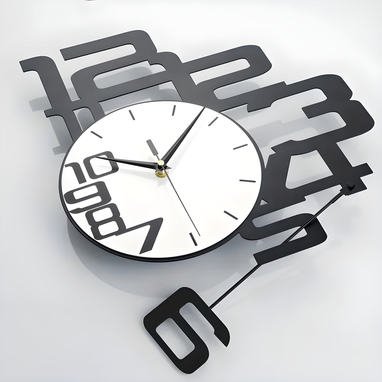 DecoDigits klocka - Modern minimalistisk tyst väggklocka Carvallo