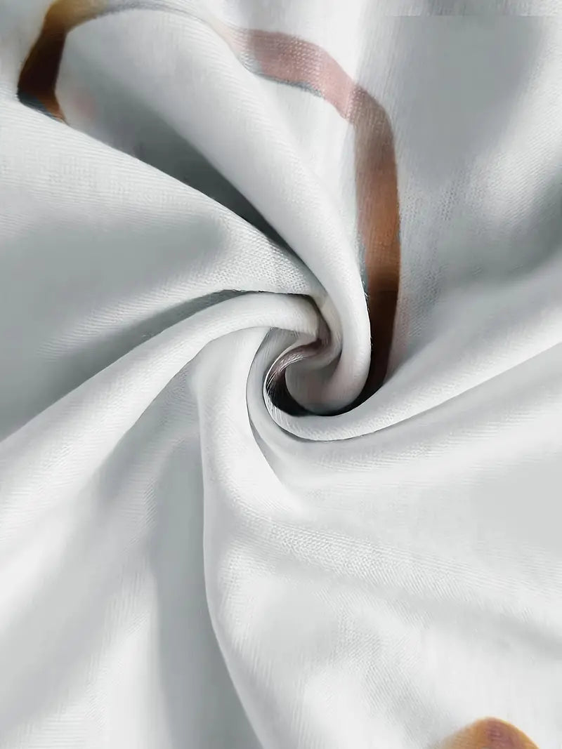 Dam T-shirt med Diagonalt Hjärttryck i Mjuk Bomull-Dam T-shirts-Hemnix-Hemnix