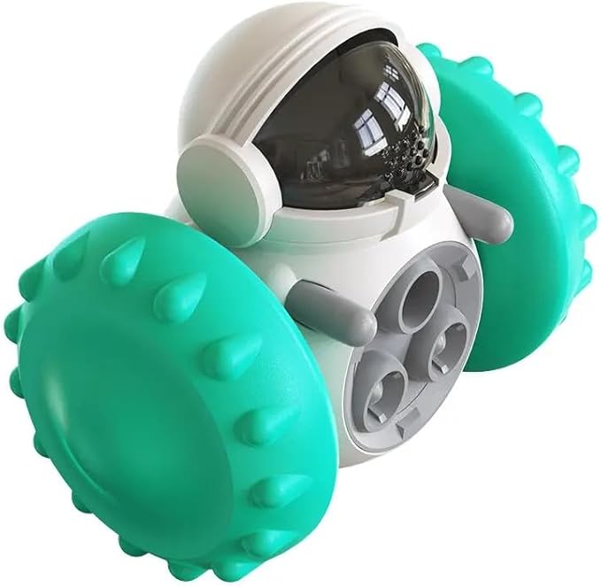 Carvallo Foderrobot för hundar & katter | 3-i-1 Lek, Intelligens & Snackskoj | Självbalanserande & Utan batterier Carvallo