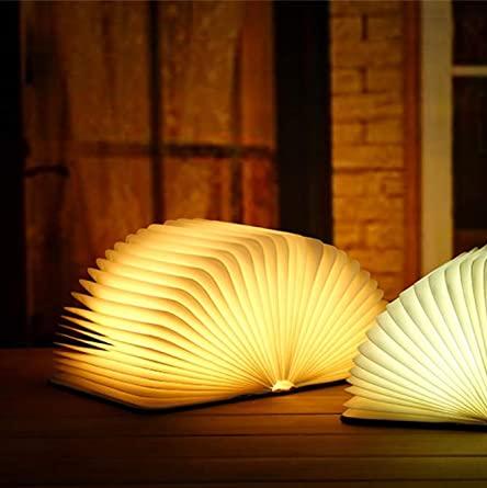 Trä Förhäxad Bok Lampa Carvallo