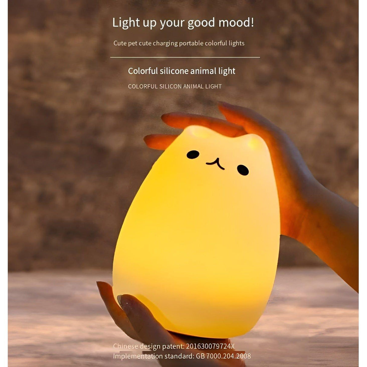 MeowGlow Lampa - Kitty Söt Silikon LED Nattlampa Carvallo