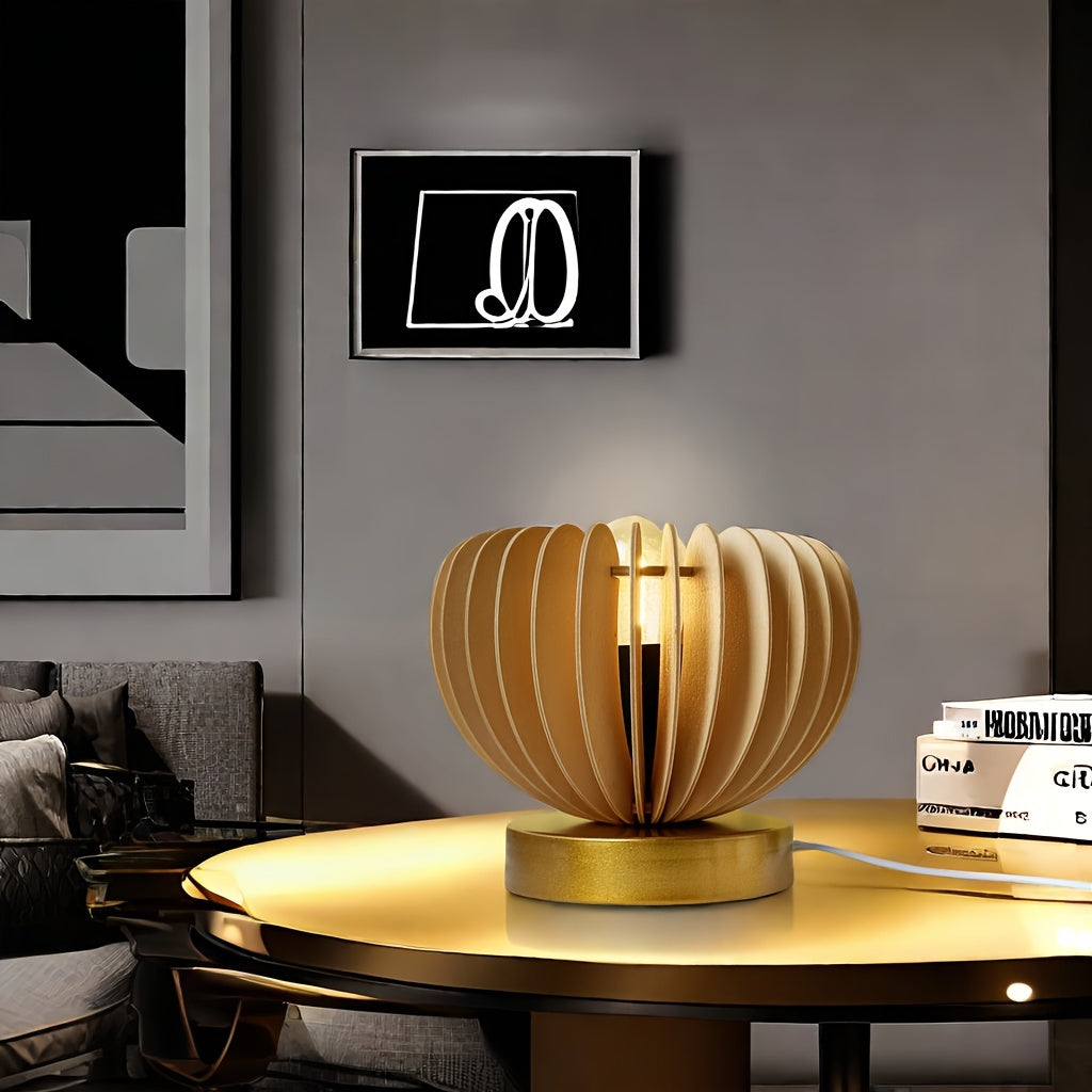 LumiFantasy - Modern Fantasi Bordslampa, USB-Driven Carvallo