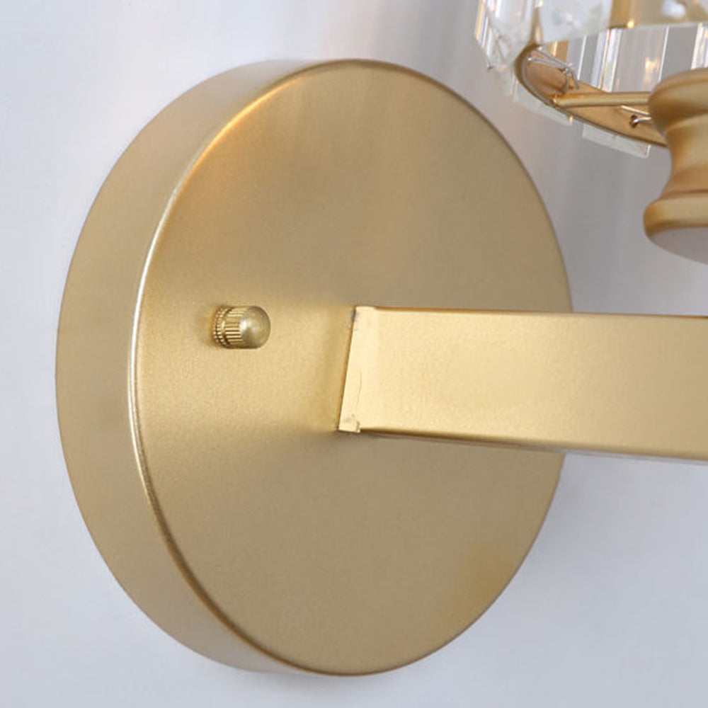 Kristallglas Vägglampa med Modern Armdesign Carvallo