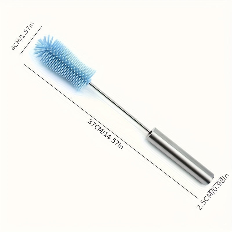 Återanvändbar 360° silikonflaskskrubbborste – Manuell rengöring för flaskor, burkar och glas MILA Sverige