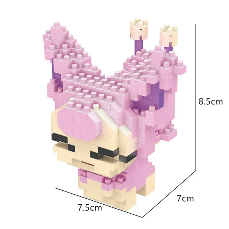 Poke Karaktärs Nanoblocks Anime Byggklossar-Byggsats-BB-Skitty-Hemnix