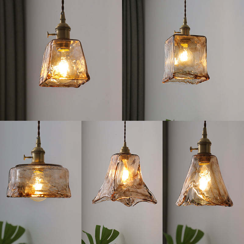 Eloise Vintage LED Taklampor i Guld Metall och Glas för Sovrum, Vardagsrum, Matrum Carvallo
