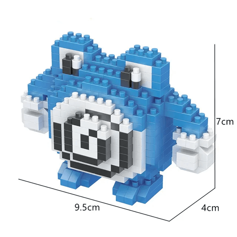 Poke Karaktärs Nanoblocks Anime Byggklossar-Byggsats-BB-Poliwrath-Hemnix