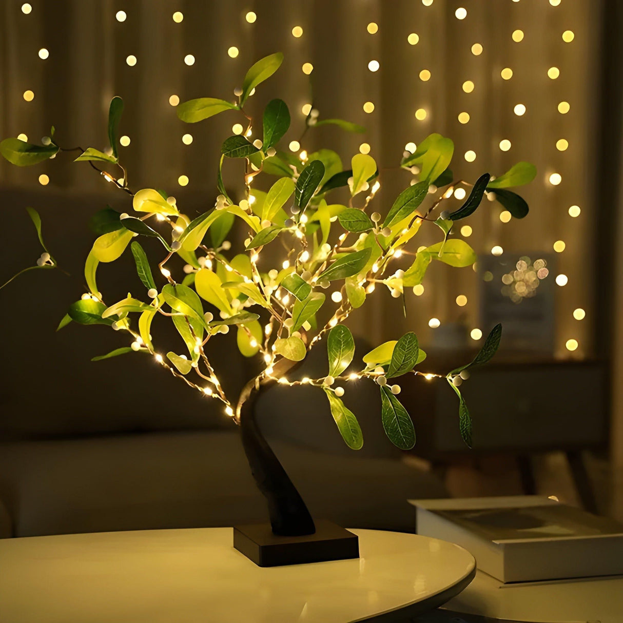 GinkgoShimmer Lights - Ginkgo blad LED julgranljus Carvallo
