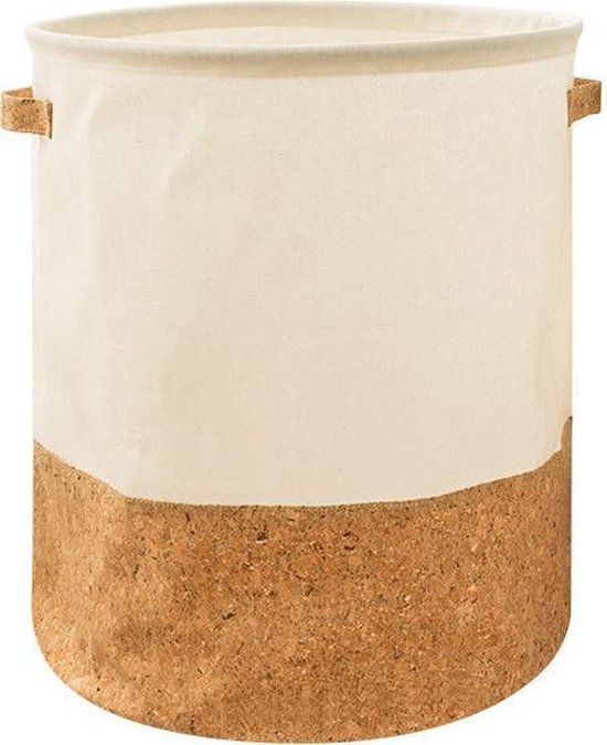 Carvallo LinoNest | Från hållbar bomullslinne | Rund & lätt bärbar | Modernt naturdesign Carvallo