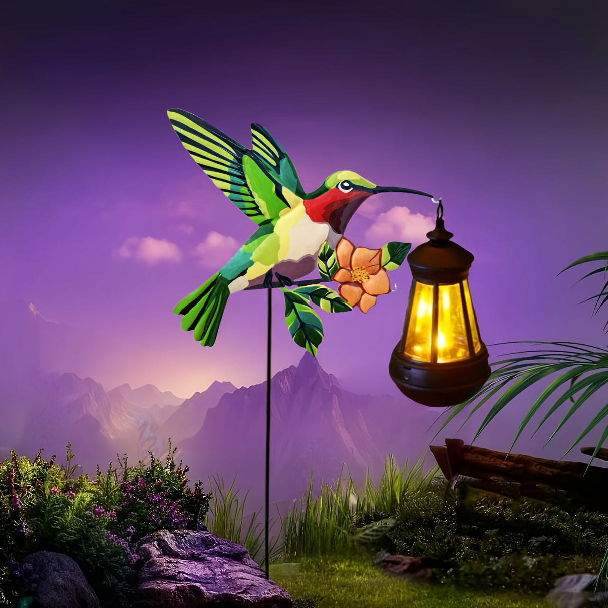 Utomhus solarlampor med Santa lykta Carvallo