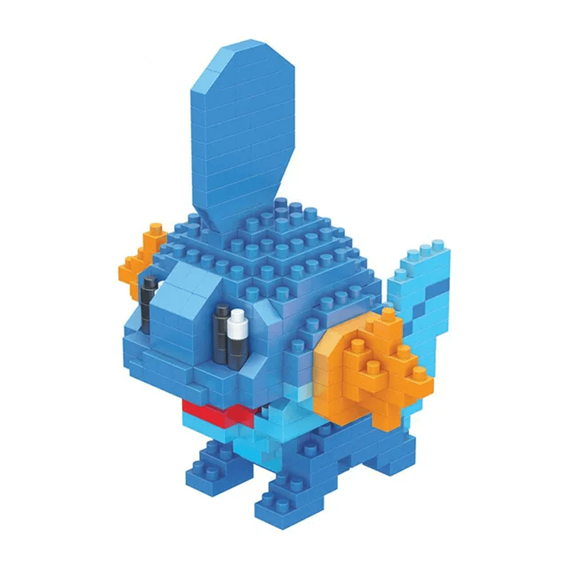 Poke Karaktärs Nanoblocks Anime Byggklossar-Byggsats-BB-Mudkip-Hemnix